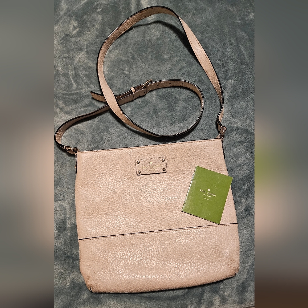 Kate Spade cream pebble leather crossbody